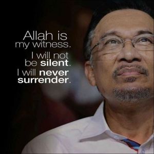 Anwar will never surrender